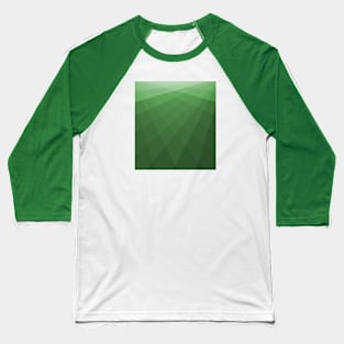 Geometric Green Pattern Baseball T-Shirt